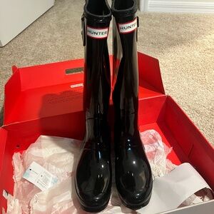 Hunter rain boots size 10